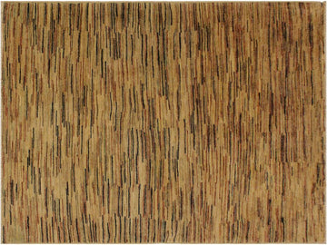 Shabby Chic Gabbeh Maurine Beige/Black Wool Rug - 3'9'' x 5'9''